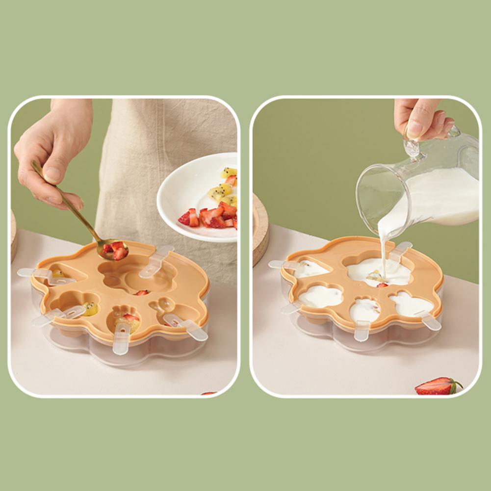 Homemade Food Snacks - Silicone Ice Tray Ice Pop Mold