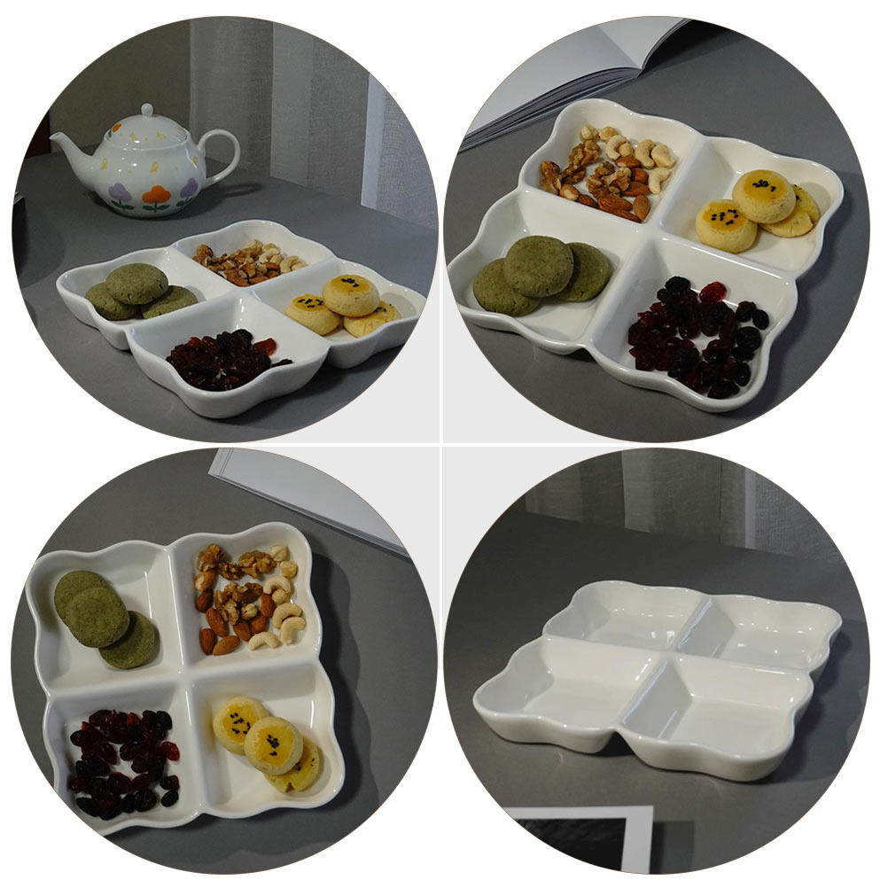 4-Compartment Ceramic Snack Di - đánh giá và giá Food In Japanese Snacks