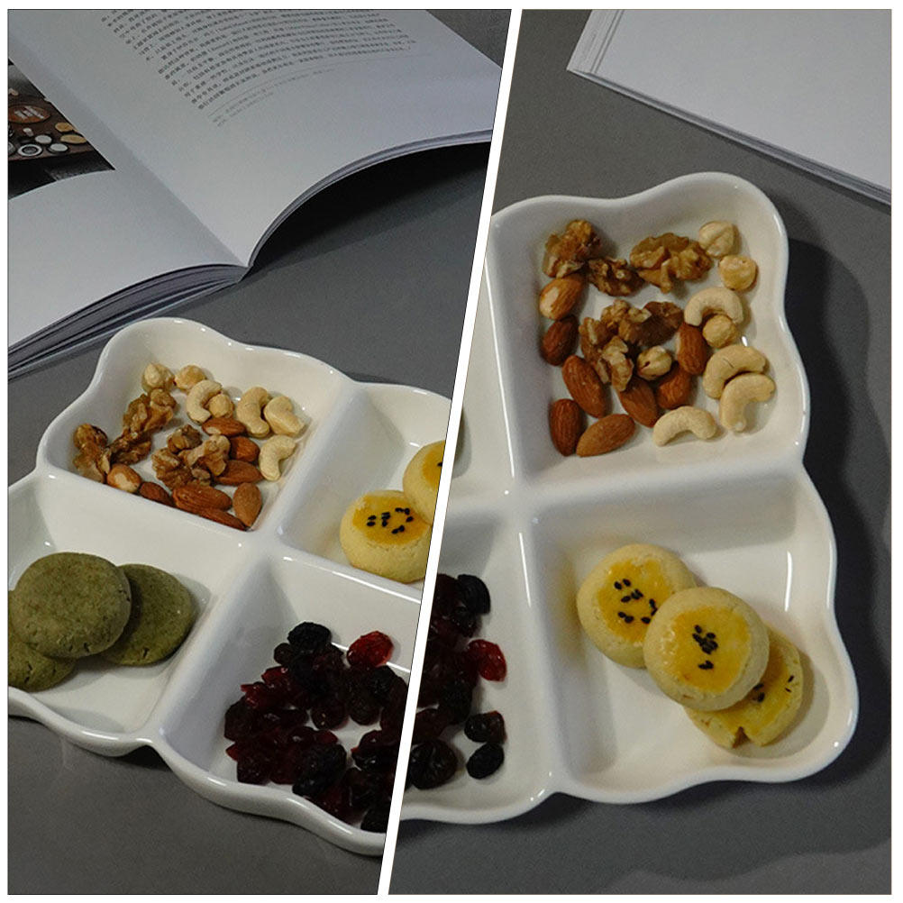 4-Compartment Ceramic Snack Di - đánh giá và giá Food In Japanese Snacks