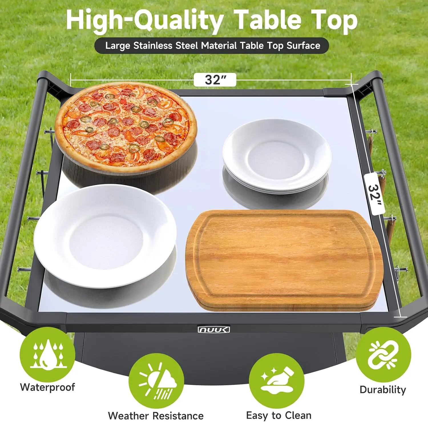 Outdoor Grill Cart on Wheel 32 - đánh giá và giá Foods X