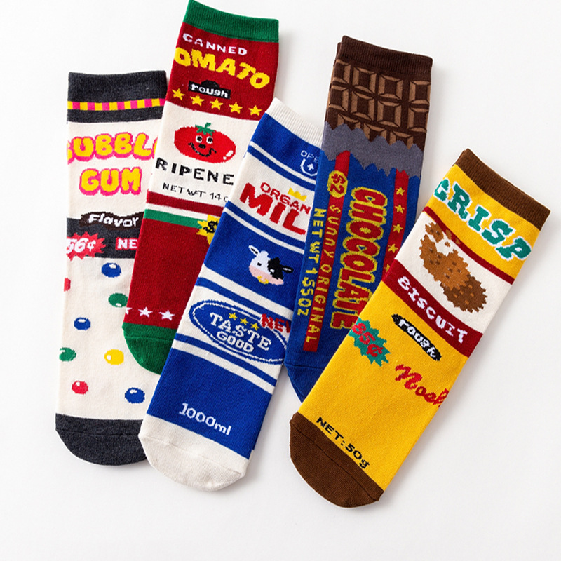 1 Pair Fashion Women Sock Funn - đánh giá và giá Food In Japanese Snacks