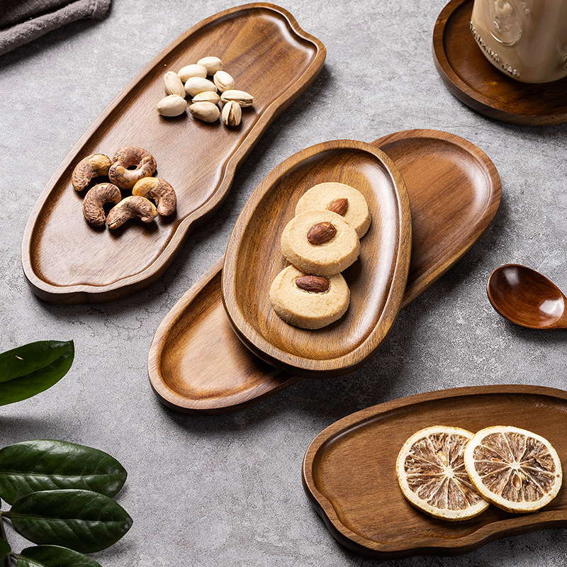 Tableware Solid Wood Food Tray - đánh giá và giá Food In Japanese Snacks