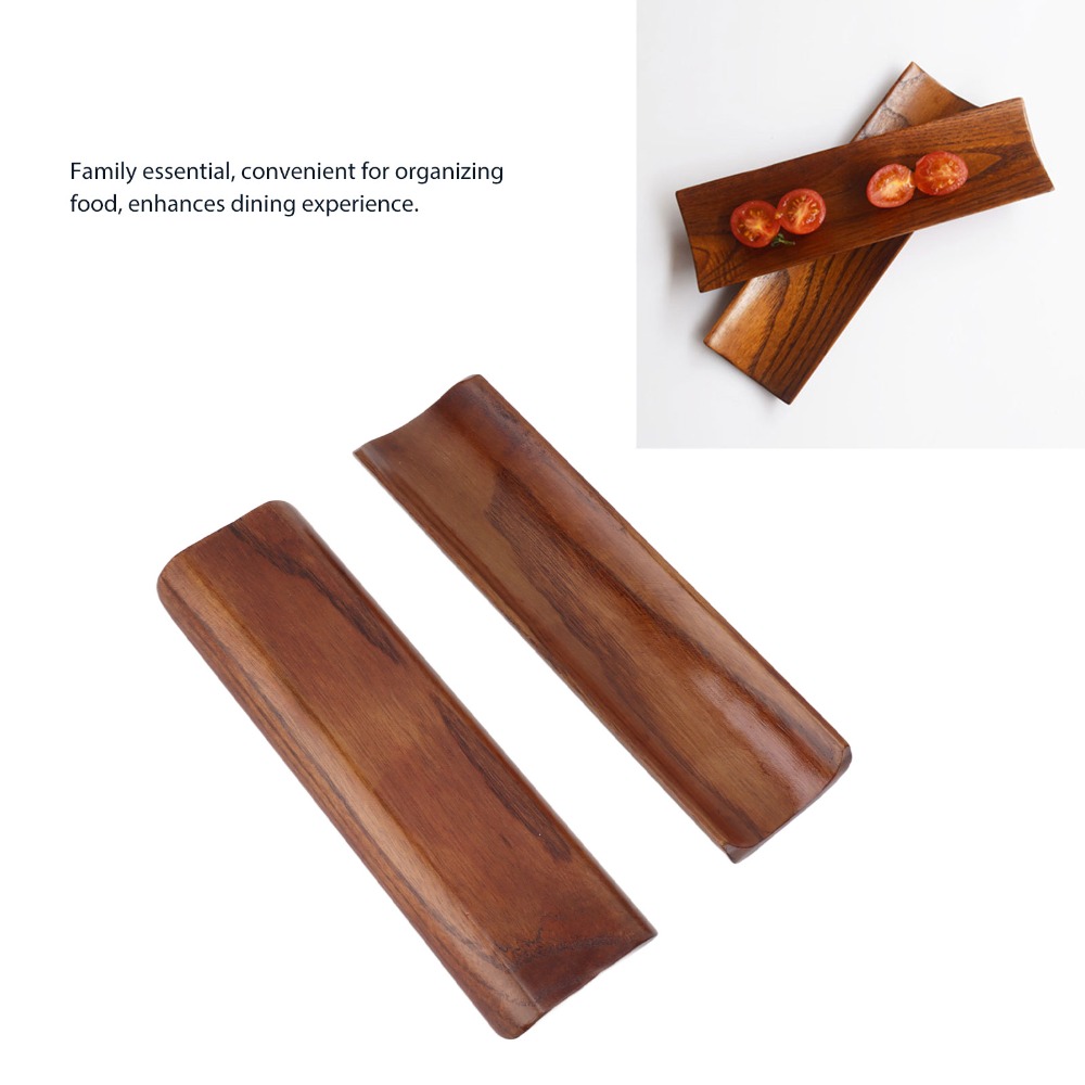 2PCS Serving Plates Wooden Sus - đánh giá và giá Food In Japanese Snacks