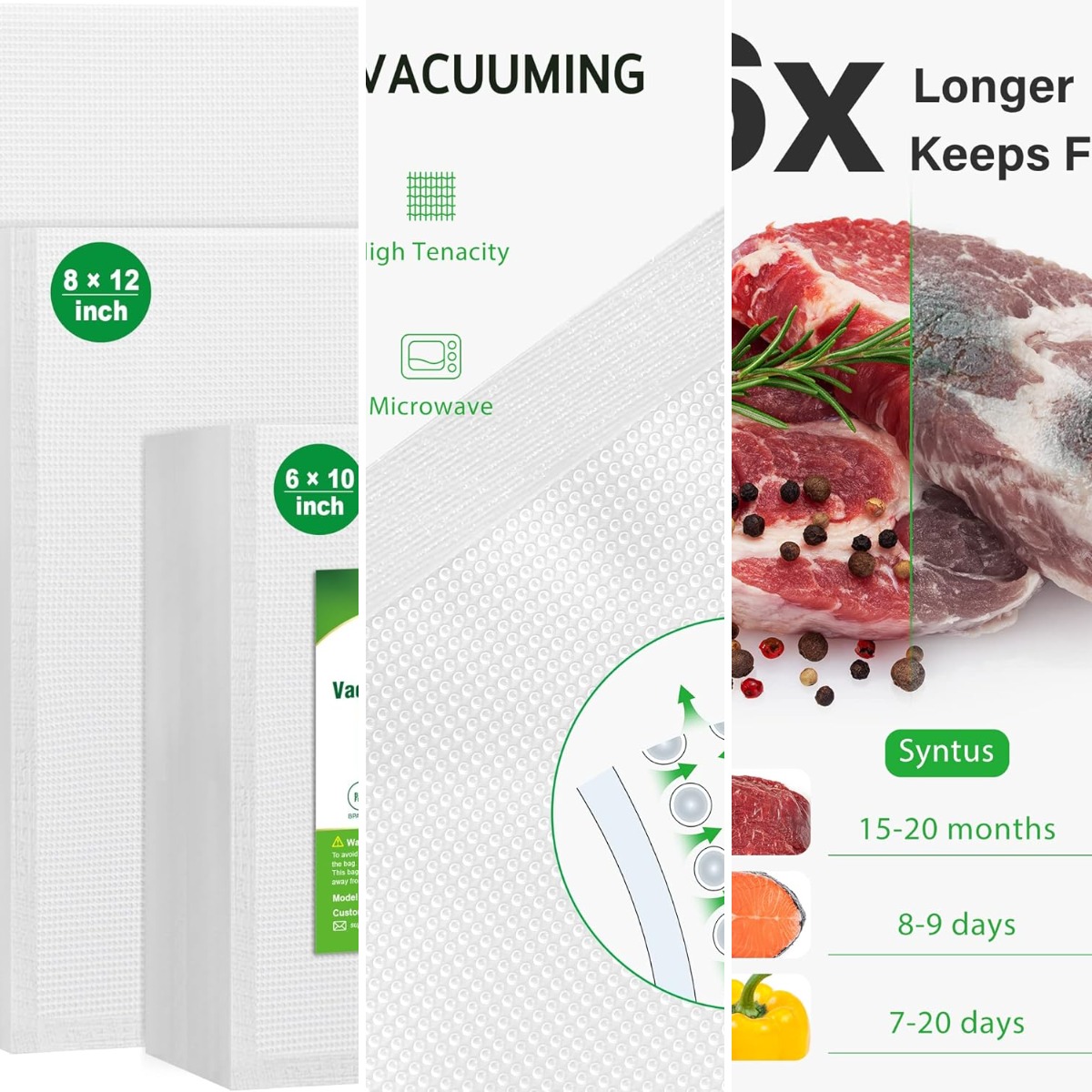 Vacuum Sealer Bags, 150 Gallon - đánh giá và giá Foods X
