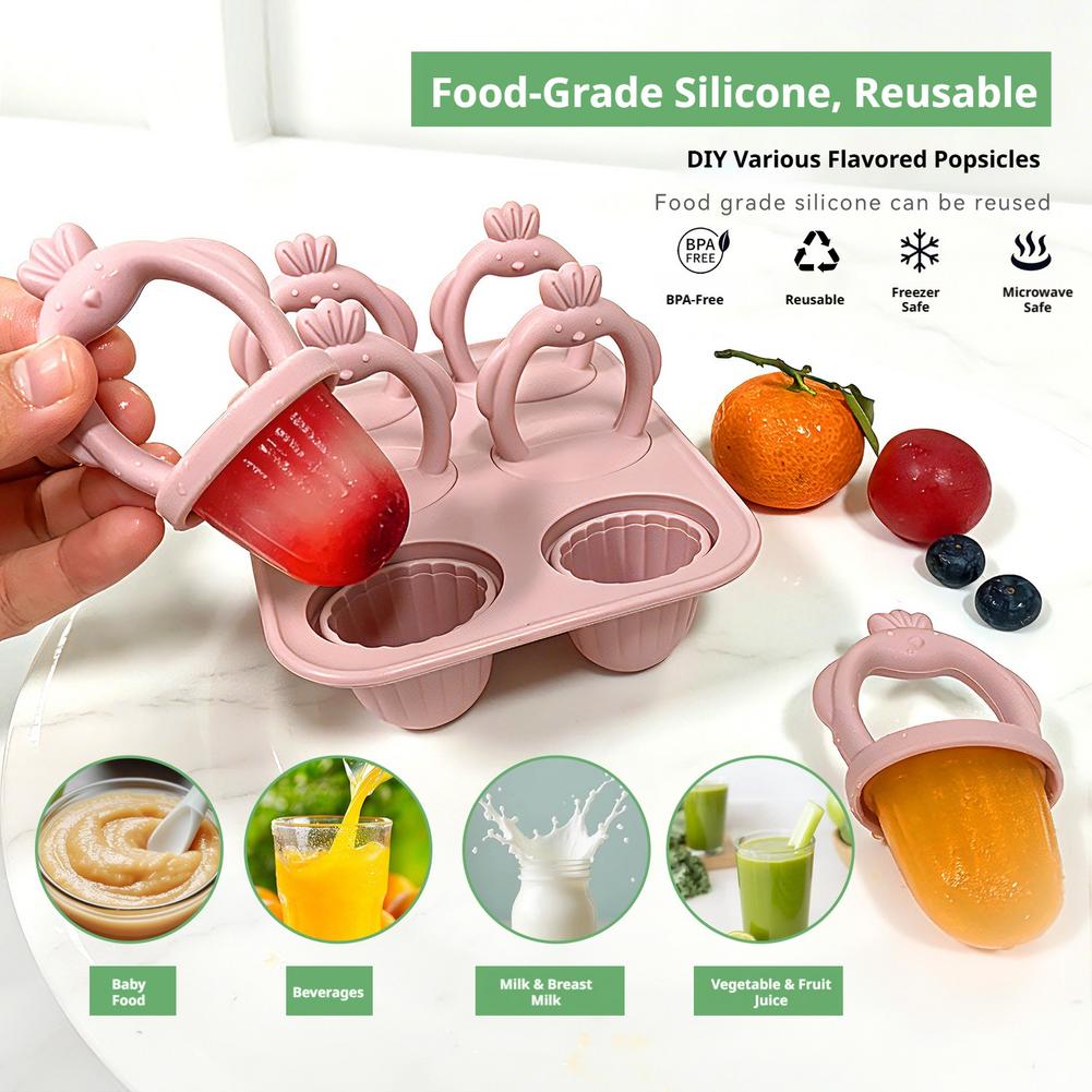 1set Silicone Popsicle Mold Si - đánh giá và giá Homemade Food Snacks