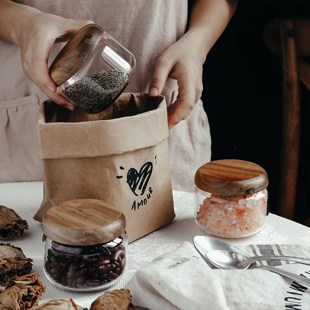 Glass Food  Containers with Wo - đánh giá và giá Foods X